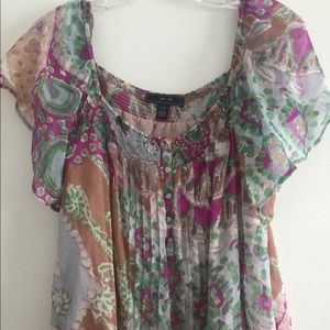Boho multi colored top
